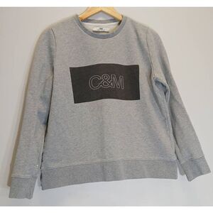 Camilla & marc womens small gray sweatshirt crewneck pullover